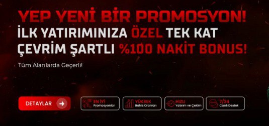 %100 Yatırım Bonusu